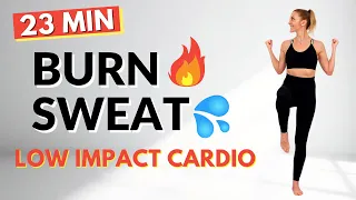 🔥23 Min FAT BURNING CARDIO for WEIGHT LOSS🔥KNEE FRIENDLY🔥NO SQUATS/LUNGES🔥NO JUMPING🔥NO REPEATS🔥