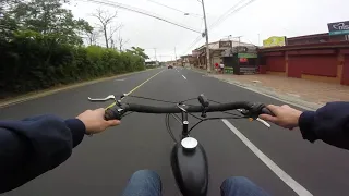 Motorized Bicycle - Stock Ride from Work to Home