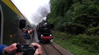 14. Dresdner Dampfloktreffen - Die Parallelfahrt auf der Tharandter Rampe