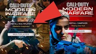 Modern Warfare Multiplayer "Install Suspended" "Missing Data Packs" Fix