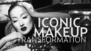 Old Hollywood Black and White Makeup Tutorial of Merle Oberon | Troy Jensen Iconic Makeover