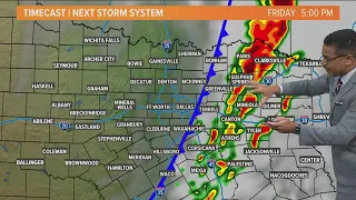 DFW weather: Hour-by-hour storm timeline Friday