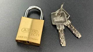 [864] Tiny Abus EC75/30 Padlock Picked