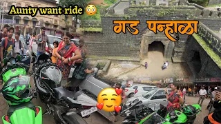 Aunty Ko Ho Gaya Ninja H2 Se Pyar 😍| गड पन्हाळा पूर्ण कथा 🚩| kolhapur City Ride Day 2