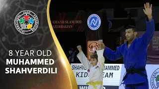 8 year old Muhammed Shahverdili took on Olympic silver medallist Saeid Mollaei at #JudoBaku