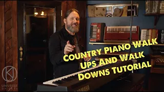Country Piano Walk Ups And Walk Downs Tutorial