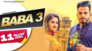 Baba 3 (Official Video) : Masoom Sharma | MK Chaudhary | Anjali Raghav | Haryanvi Song