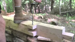 Timberframe Scarf joint / Mortise and Tenon
