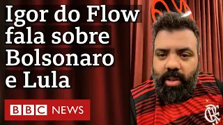 Lula 'inteligentíssimo' e Bolsonaro 'autêntico': o que diz Igor Coelho, do Flow