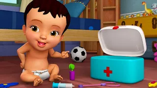 Kids Playing With Doctor Set Toys | Bengali Rhymes for Children | Infobells