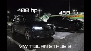 ОЧЕНЬ БЫСТРЫЙ VW Tiguan Stage 3 400 сил . Против Jeep SRT8