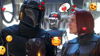 Bo-Katan Giving Din Djarin The 👀.... Is There Something Between Them? #themandalorian #bokatan