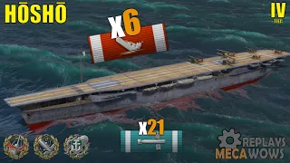 Aircraft Carrier Hōshō 6 Kills & 111k Damage | World of Warships Gameplay