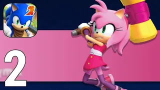 Sonic Dash 2: Sonic Boo‪m Gameplay Walkthrough Part 2 - Amy [iOS/Android Games]