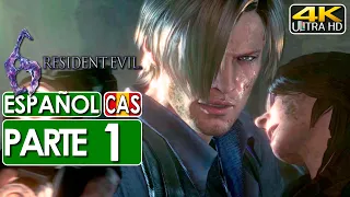 Resident Evil 6 Leon Gameplay Español Walkthrough Parte 1 (4K 60FPS) 🕹️ SIN COMENTARIOS