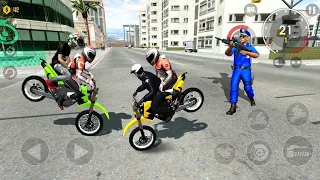 Yellow Dirt Racing Motorcycle Gang Stunts Simulator #1 - Xtreme Motorbikes Gameplay Android / IOS