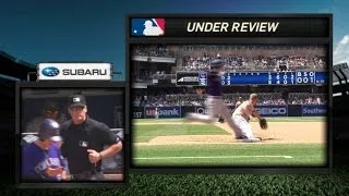 COL@SD: Force play at first overturned in 5th inning