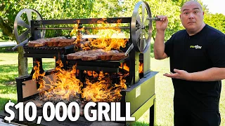 I cooked STEAKS on a 10,000 GRILL and this happened!