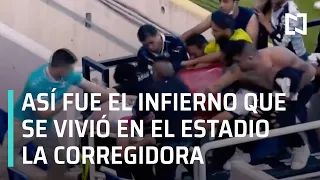 Así fue la violencia en el partido Querétaro vs Atlas en el estadio La Corregidora - En Punto