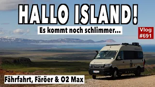 #691 Ankunft Island - wir kommen nicht weit! | Fährfahrt | Duty Free Sünde | Färöer | O2 Max SIM