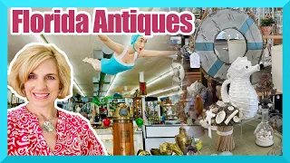 Antique dream at this Florida shop! 1940's Jantzen Girl, nautical, crystal, glass, and more.