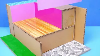 Build 3-Storey Miniature Apartment In Real Life from Cardboard ❤️ DIY Mini House