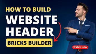 bricks builder tutorial-website header design with bricks builder