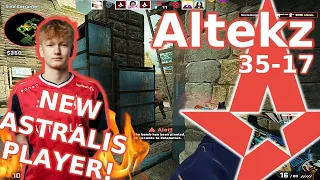 NEW ASTRALIS PLAYER Altekz! HIGHLIGHTS ONLY🔥 (35/17) - FACEIT -  CSGO POV Highlights