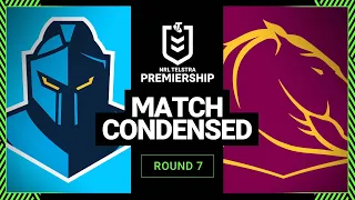 NRL 2023 | Gold Coast Titans v Brisbane Broncos | Condensed Match, Round 7, 2023
