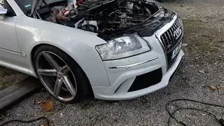 Audi S8 D3 BSM wycieki oleju + czyszczenie dolotu kolektora ssącego
