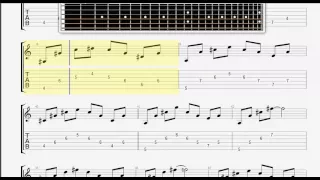 Beatles The   Because GUITAR 1 TABLATURE