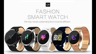 Trendy Q8 OLED Color Screen Blood Pressure Heart Rate Smart Watch