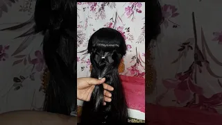 Unique Ponytail Hairstyle For Traditional Wear& New Hairstyle For Girls 🍒🍒#youtubeshorts (RinkiBibi)