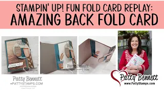 How to make the Back Fold Card with Earthen Elegance pots from Stampin UP!