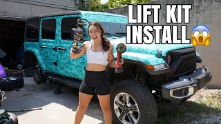 PUTTING A LIFT KIT ON MY JEEP WRANGLER! GONE WRONG...