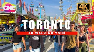 🇨🇦 Toronto Walking Tour 🎡 Canadian National Exhibition 🌭✨ Day & Night Walk  [ 4K HDR - 60fps ]