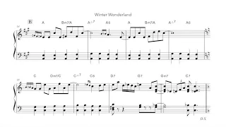 "Winter Wonderland" Jazz piano