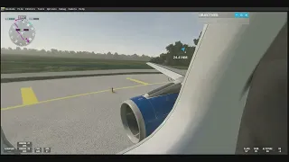 Awesome engine buzz takeoff