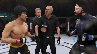 Bruce Lee vs. John Wick (EA Sports UFC 3) - CPU vs. CPU - Crazy UFC 👊🤪