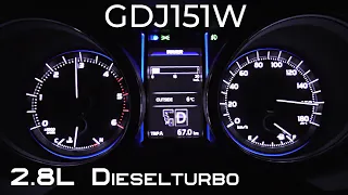 (2015y)  LAND  CRUISER  PRADO  full acceleration test. TOYOTA GDJ151.Dieselturbo