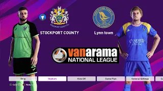 ⚽ 🇬🇧 Stockport County  vs 🇬🇧  Lynn town      ⚽ | 🏆 🇬🇧 Vanarama national league(23/11/2021) 🎮 PES 21