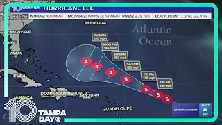 Tracking the Tropics: Hurricane Lee officially upgrades to Category 5 storm