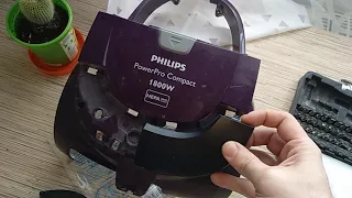 Как разобрать пылесос Philips PowerPro Compact FC8472