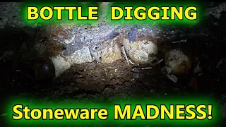 Antique Bottle Dump Digging STONEWARE MADNESS with Crick Diggers INC & Relic Extractors! (PART 2)