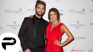 Eva longoria enlace chaleuresement Kendji et Nikos à la soirée Global Gift Gala