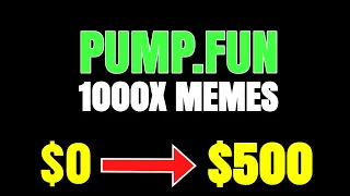 How To Make $500 EVERY Day Trading PUMP.FUN Memecoins (Uncut strategy session)