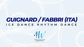 Guignard/Fabbri (ITA) | Ice Dance RD | ISU World FS Championships 2022 | Montpellier | #WorldFigure