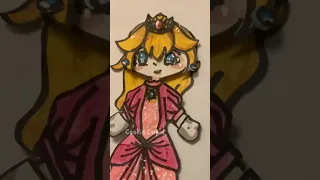 Making Princess Peach from The Super Mario Bros ! - #drawing #art #supermario #mario #princesspeach