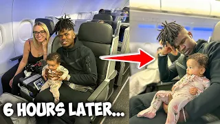 how our first flight to LA with our 4 month old really went... *stressful*