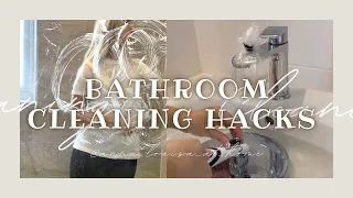 How to Make Cleaning The Bathroom Quicker And Easier! Quick Tips And Tricks For A Clean Bathroom!